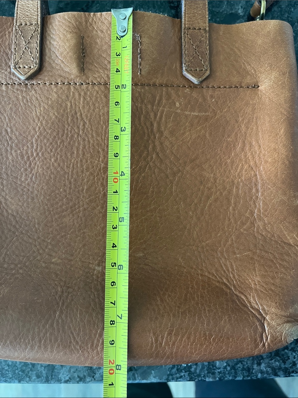 Madewell Small Transport Crossbody Bag Brown Leather Boho Chic Adjustable Strap - Picture 10 of 10